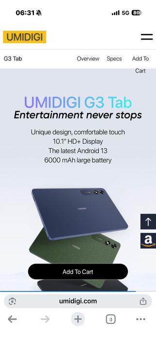 Tableta noua sigilata 2025 Umidigi g3 tab cu sim 10” 600ah face id