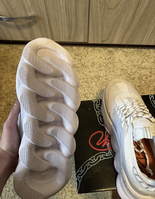 *REDUCERE* Versace Chain Reaction White ( Livrare Cu Verificare Colet)