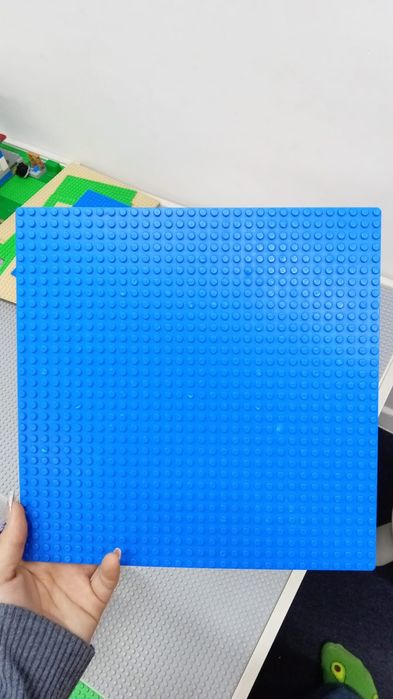 Lego пластины основа , трава, море, дорога.