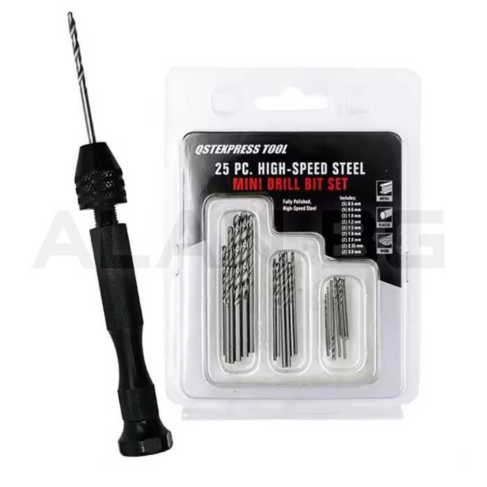 Мини дрелка със свредла с безключов патронник / 26 части