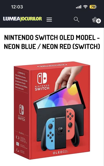 Consola Nintendo Switch + accesorii
