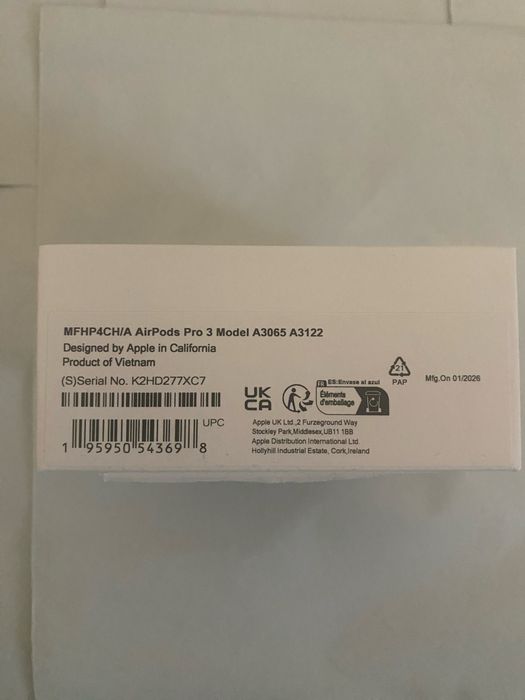 AirPods Pro (Gen 3) NOI, sigilate – desfăcute doar pentru poze