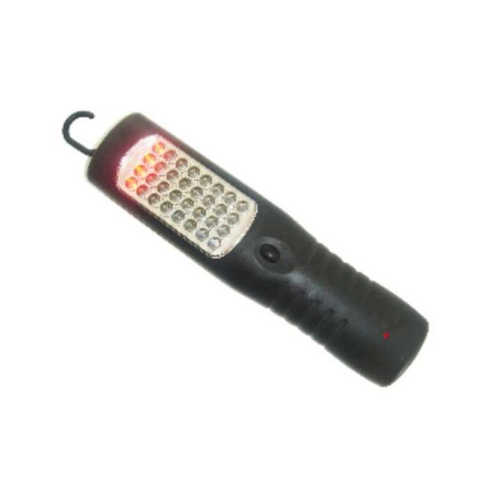 Работна LED Лампа 4517 с 32 Диода – Зареждане на 220V и 12V, Кука, Магнит и 3 Режима на Светене за Гараж, Автомобил, Дом, Къмпинг и Риболов