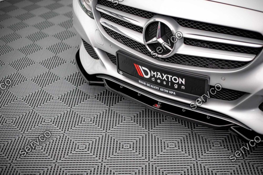 Prelungire splitter bara fata Mercedes C Class W205 2014-2018 v6 - Maxton Design