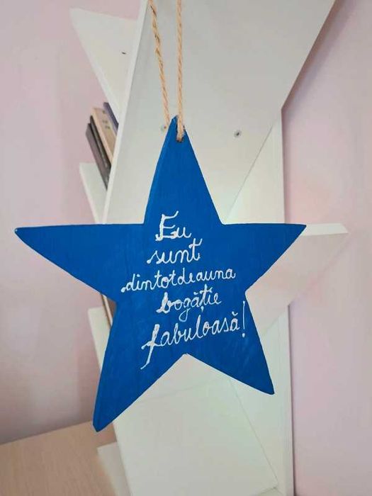 Steau albastra cu 2 afirmatii