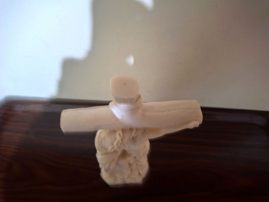 Страхотна Статуетка-Разпятие От Алабастър