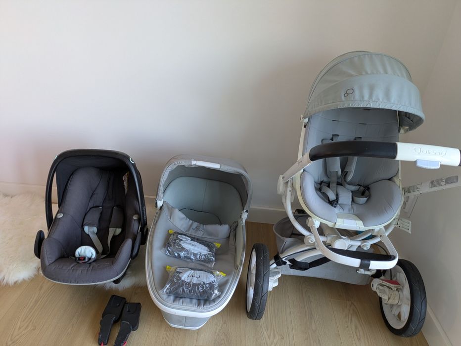 Carucior Quinny Moodd 3 in 1 gri