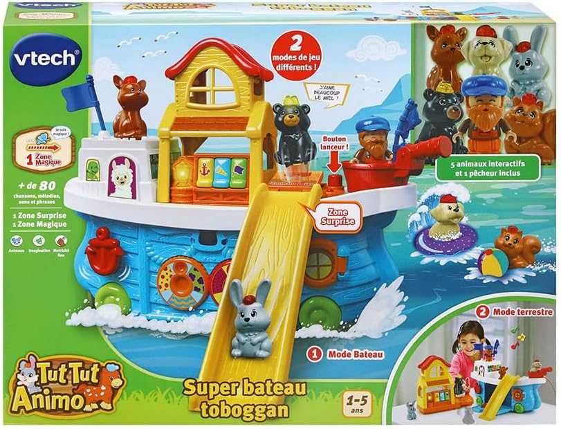Vtech Комплект Лодка с фигури на животни със звук и светлина
