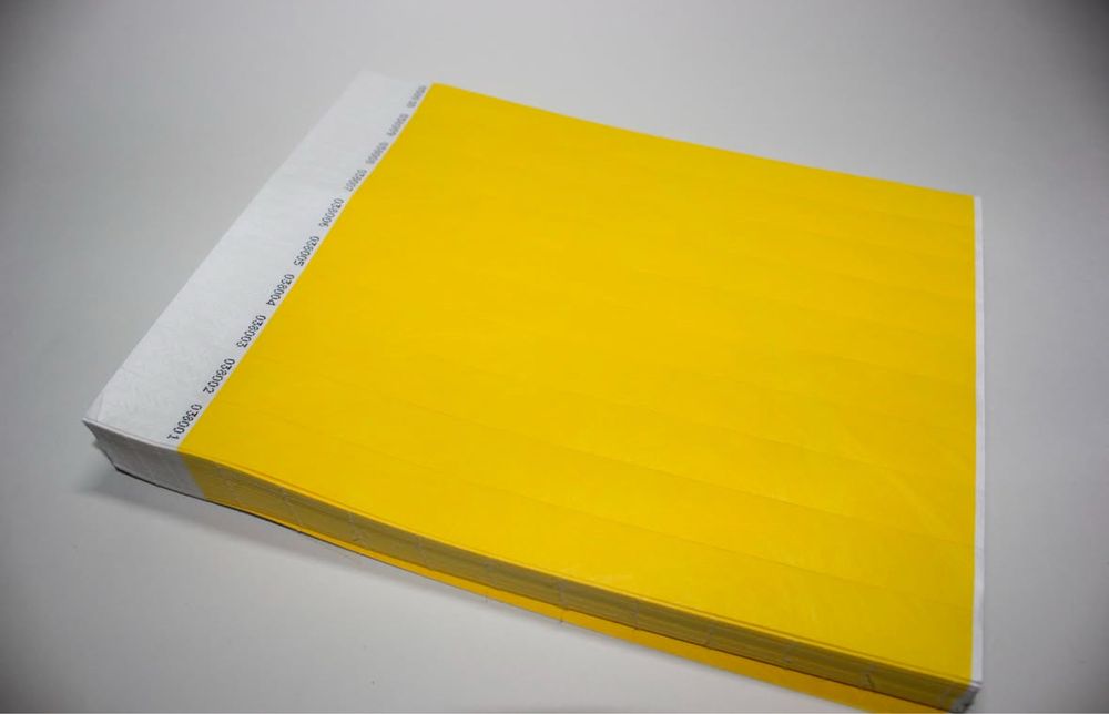 Контрольные бумажные браслеты Tyvek
