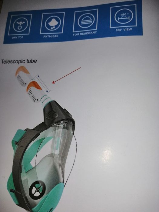 Маска за гмуркане и плавници