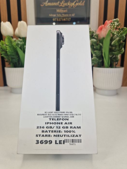 Iphone Air 256GB / 12GB RAM 100% Baterie, sigilat Garantie! #56031 #56030