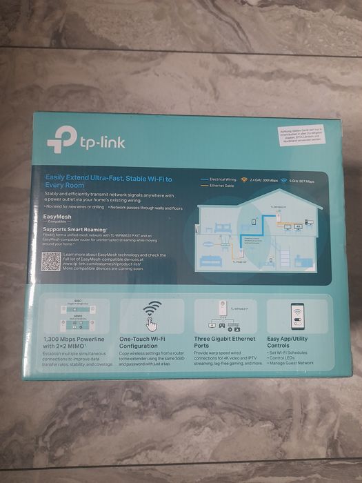 Router extender av1300 Wi-Fi 4k powerline