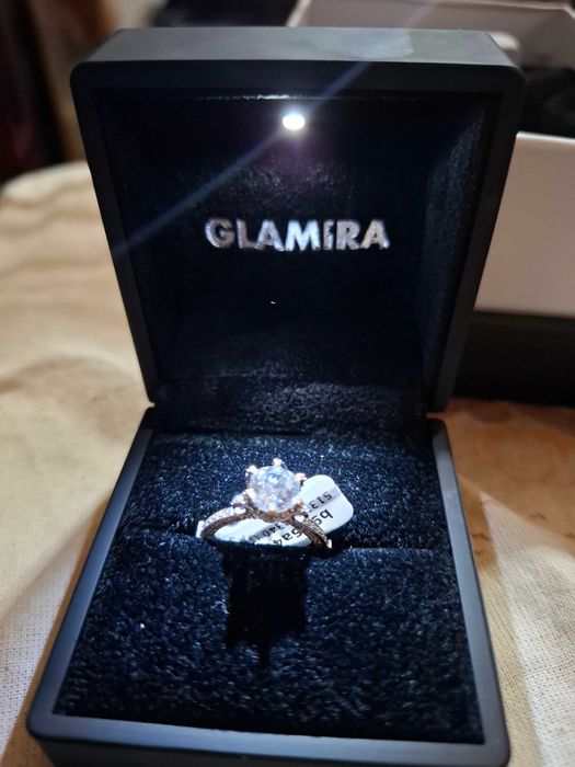 Inel de logodna Glamira  aur alb 1.25 crt