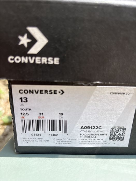 Vand converse , marimea 31interior19cm)