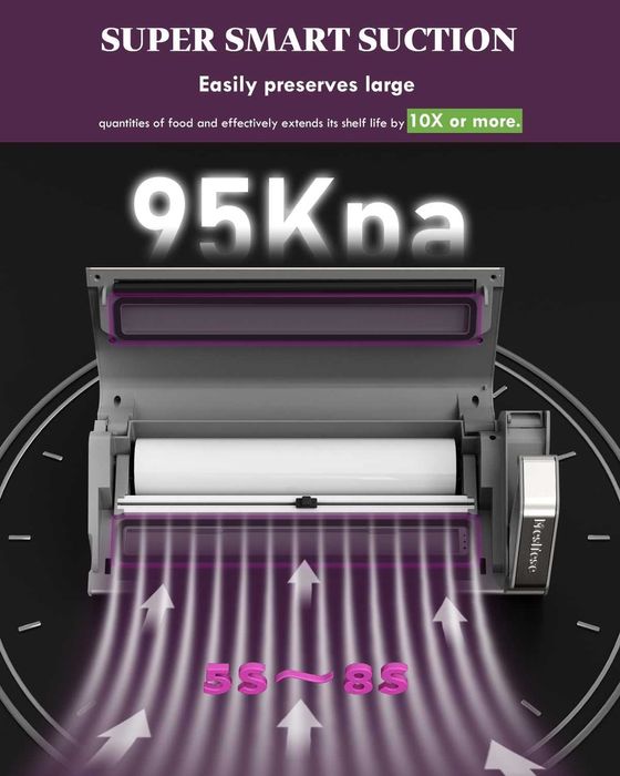 Вакуумна машина за запечатване Mesliese, 95kPa 140W, запечатваща машина за храна