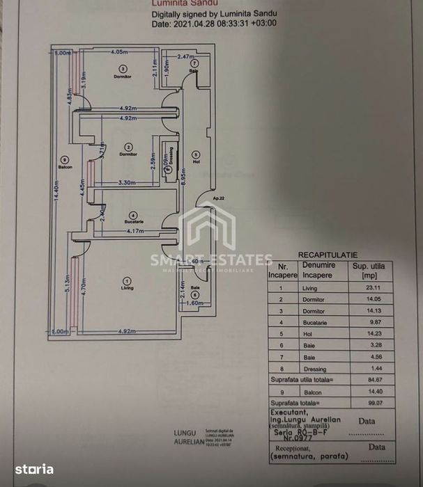 Apartament premium 3 camere de inchiriat II Parcare II Pipera