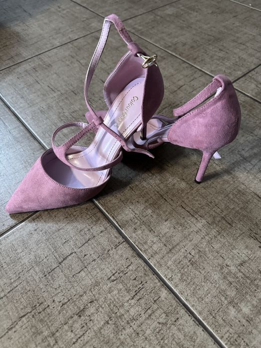 Pantofi noi piele intoarsa Colour Cherie marimea 37