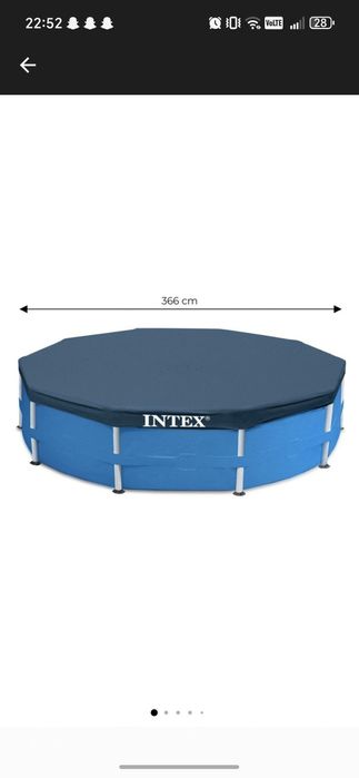 Piscina intex 366x76+prelata+pompa recirculare