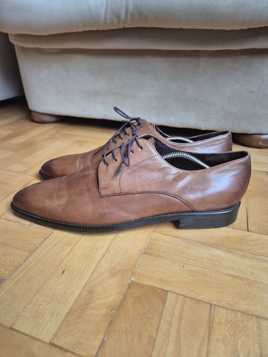 Pantofi Premium Wilvorst Talpă Cusută, Derby Piele, Bărbați - 45
