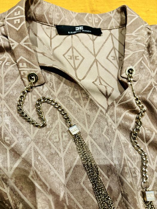 Кафява рокля на Elisabetta Franchi