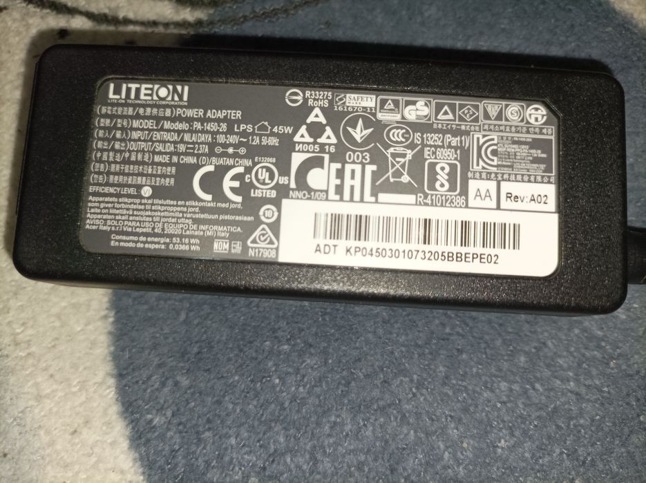 Зарядка для ноудбука LITEON новая!