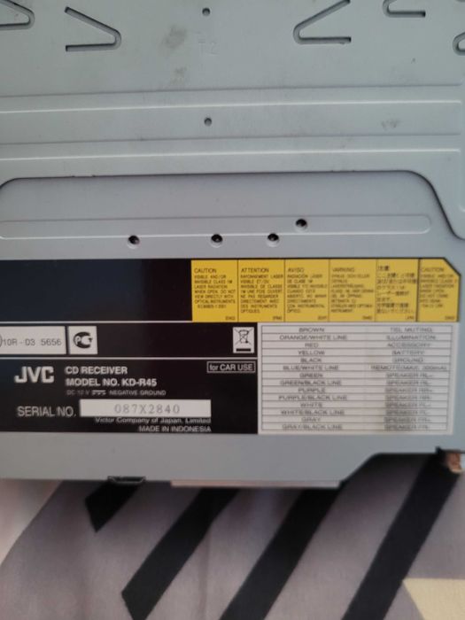 Radio cd jvc kd rd45