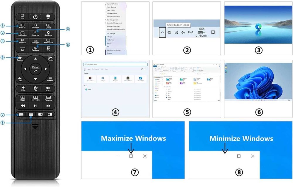 Pepper Jobs W10 Air Mouse GARANȚIE + cutie completă - RAR