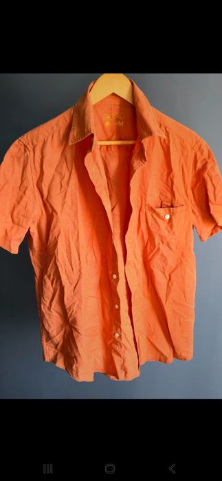 Cămașă Bărbați Portocalie
