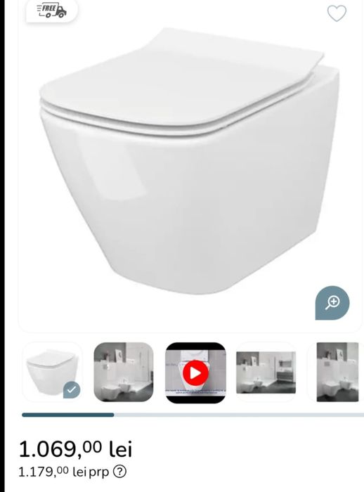 Wc suspendat cersanit