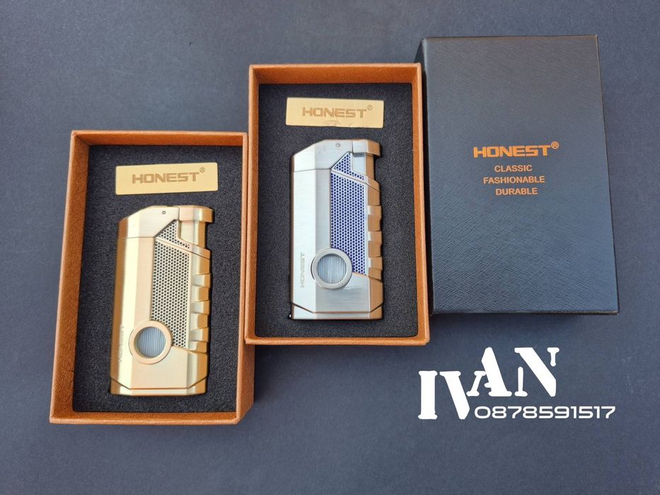 Запалка за пури Honest-троен джет (два цвята)