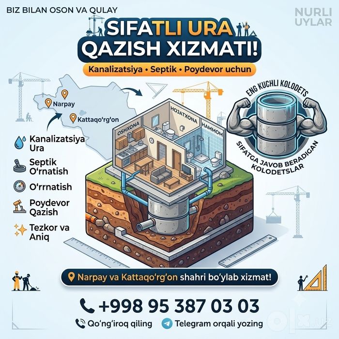 Kalodis kalso quduq kovlash kolsa ustanofka
