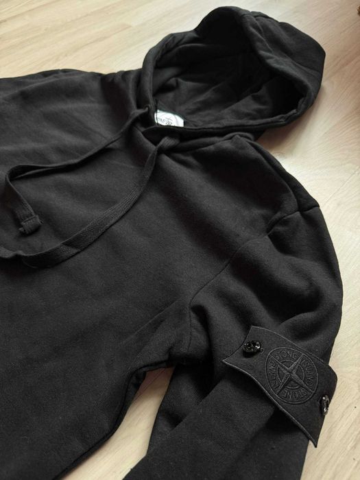 ПРОМОЦИЯ Мъжк Черен Суичър Худи Stone Island Темен Пуловер Стоун Айлън