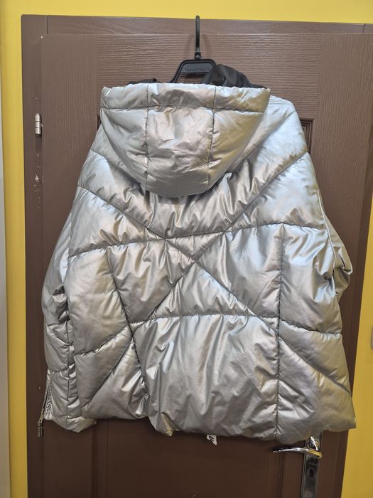 Зимно яке сиво Мода пин анна