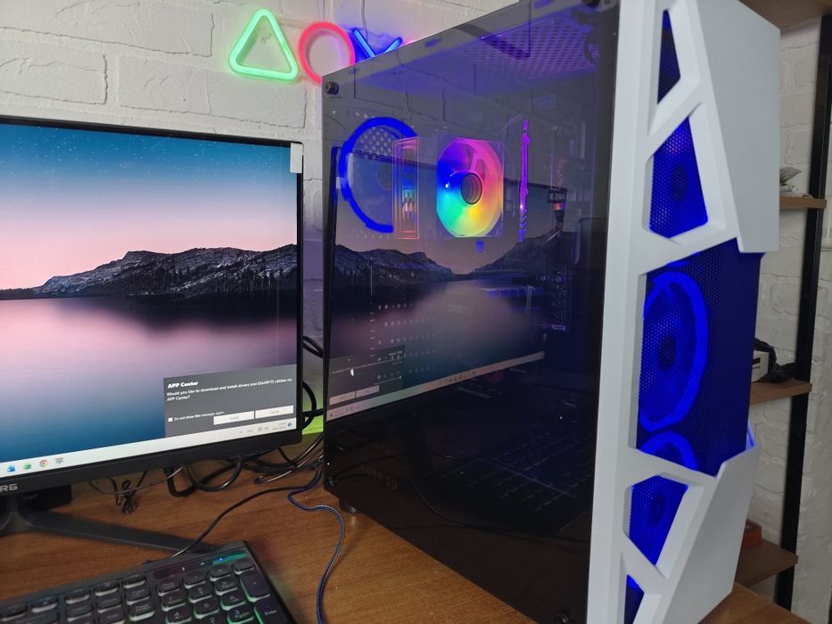 Новый игровой компьютер в сборе