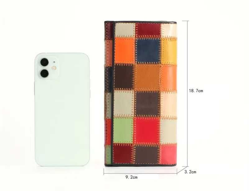 Голям кожен портфейл - естествена кожа