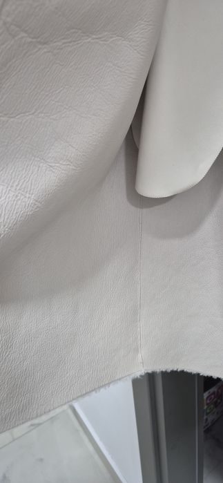 Haina piele cu blana naturala