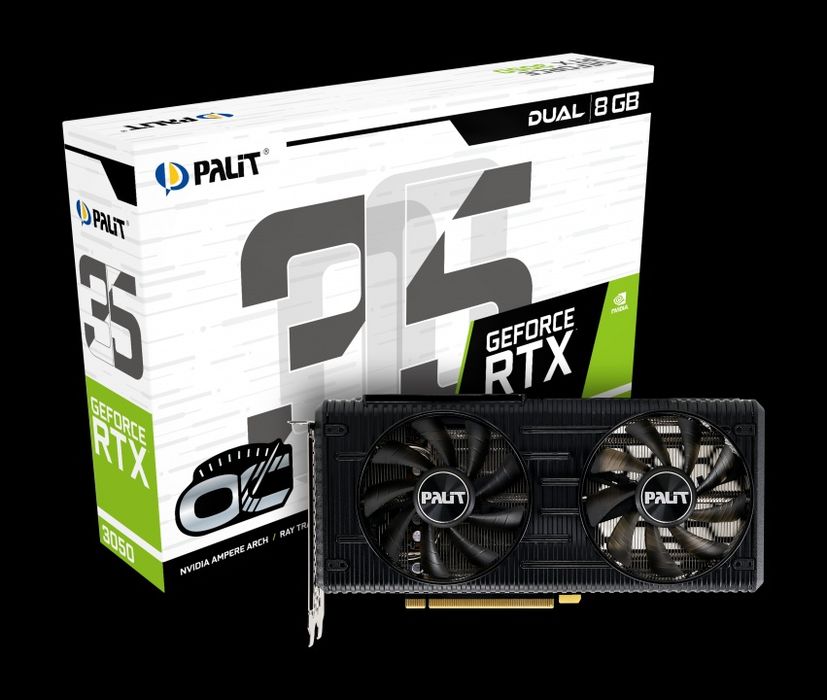 Продам Palit dual 3050 8gb