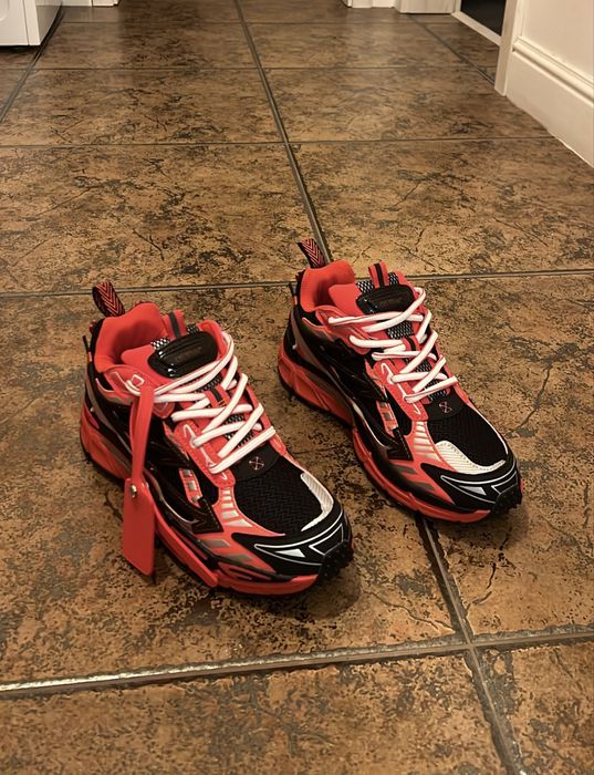 Sneakerși Off-White Out of Office Negru/Roșu marimea 41/42