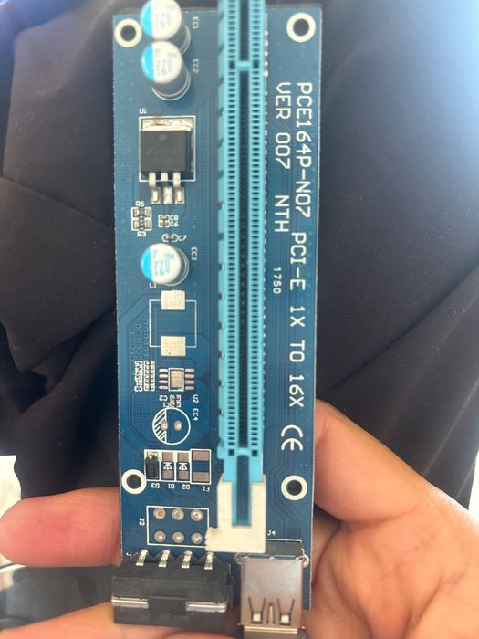 Райзеры pci-e 1x 16x