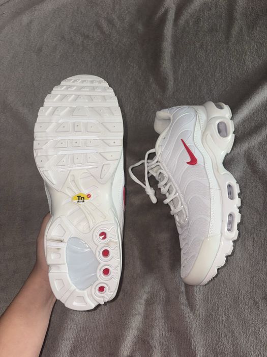 Nike Tn 43 Supreme Originali Alb Rosu Noi