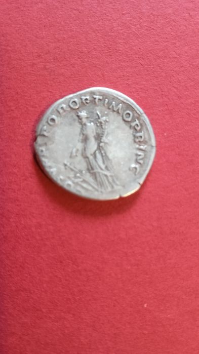 Moneda romana argint Traian dupa cucerirea Daciei (106 d.Hr.)