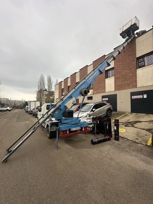 Качване на строителни материали Строителен Асансьор Мобилен Хаспел 30м