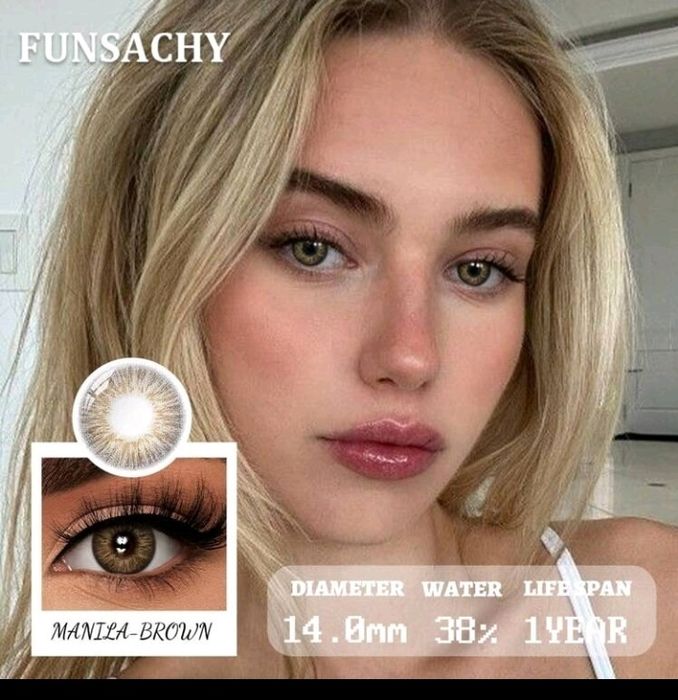 Едногодишни Цветни контактни лещи без диоптър