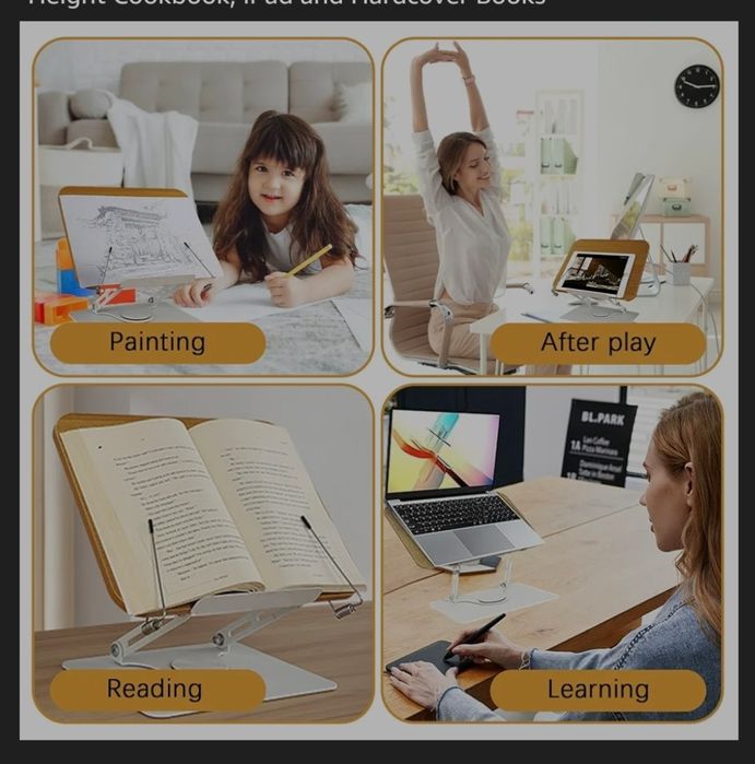 Металлическая Книжная Подставка
угол высоты обслуживает