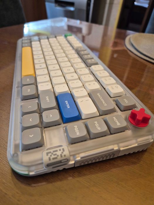 Tastatura Mecanica Wireless Nuphy Kick75 Hybrid-Profile  Silver Nano Switch
