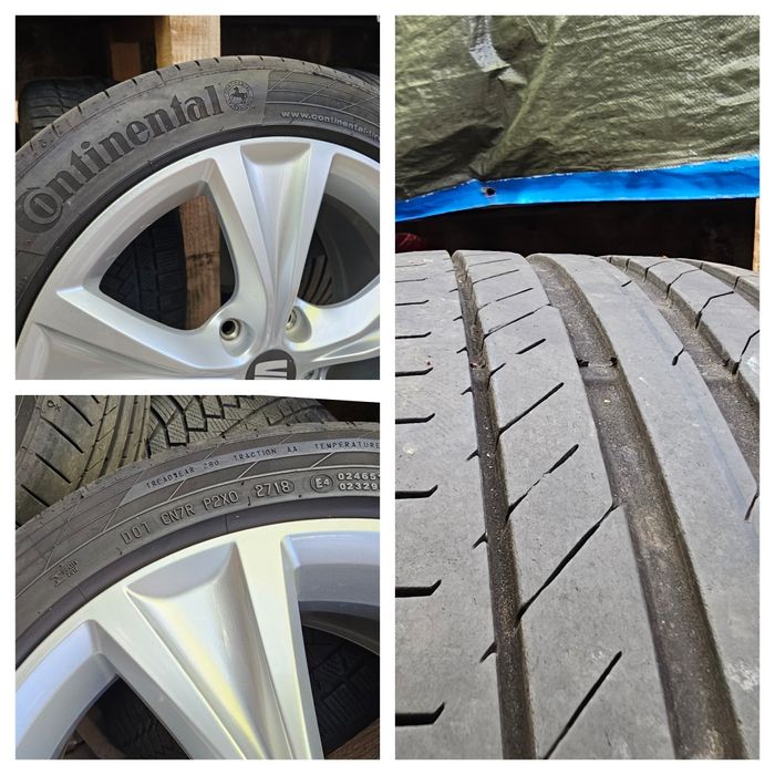 Jante aliaj 17" Skoda/Audi/Volkswagen cu anvelope 225/45/17 vara