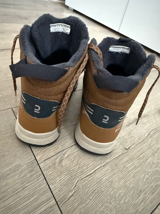 Ghete Piele Bovine Impermeabile Călduroase DECHATLON QUECHUA 35