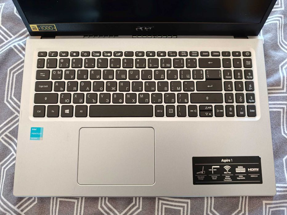 Лаптоп Acer Aspire 1 (15.6" Full HD, Intel Pentium N6000, 8GB RAM, 128GB SSD)