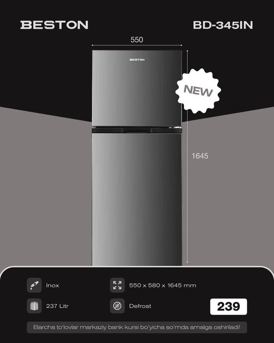 ХОЛОДИЛЬНИК Super Narx Xolodilnik Beston