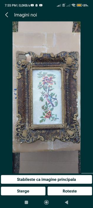 Tablouri vechi goblen înrămate